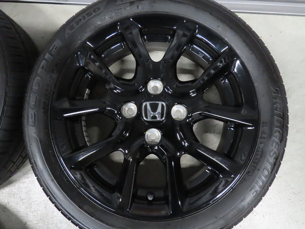 ☆4 バリ溝 ホンダ N-ONE RS 純正 165/55R15 ブリヂストン EP150 4.5J +45 PCD100 4穴 15インチ JG1 JG2 N-BOX N-WGN タイヤホイールセット